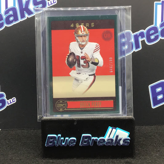 2023 Panini Legacy Green Brock Purdy 046/100 #85 49ers