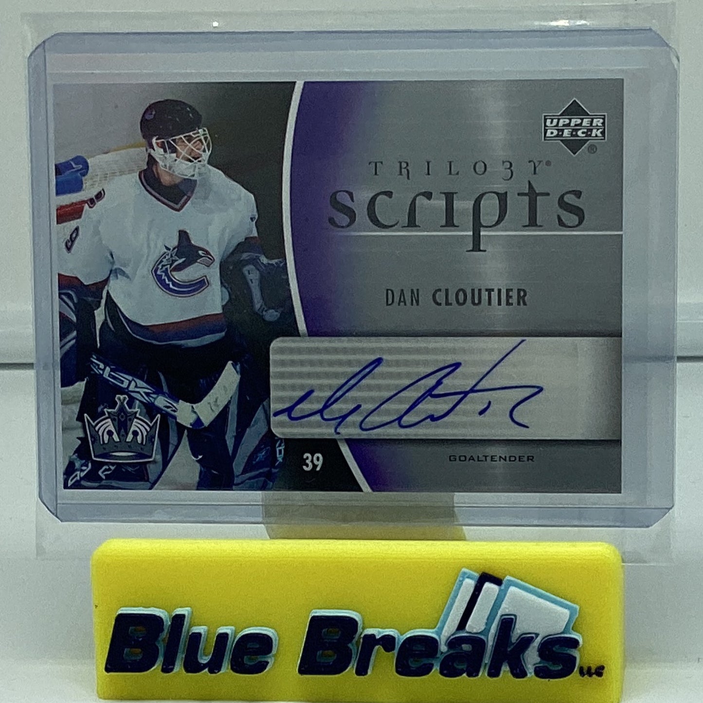 2006 Upper Deck Trilogy - Dan Cloutier auto #TS-DC