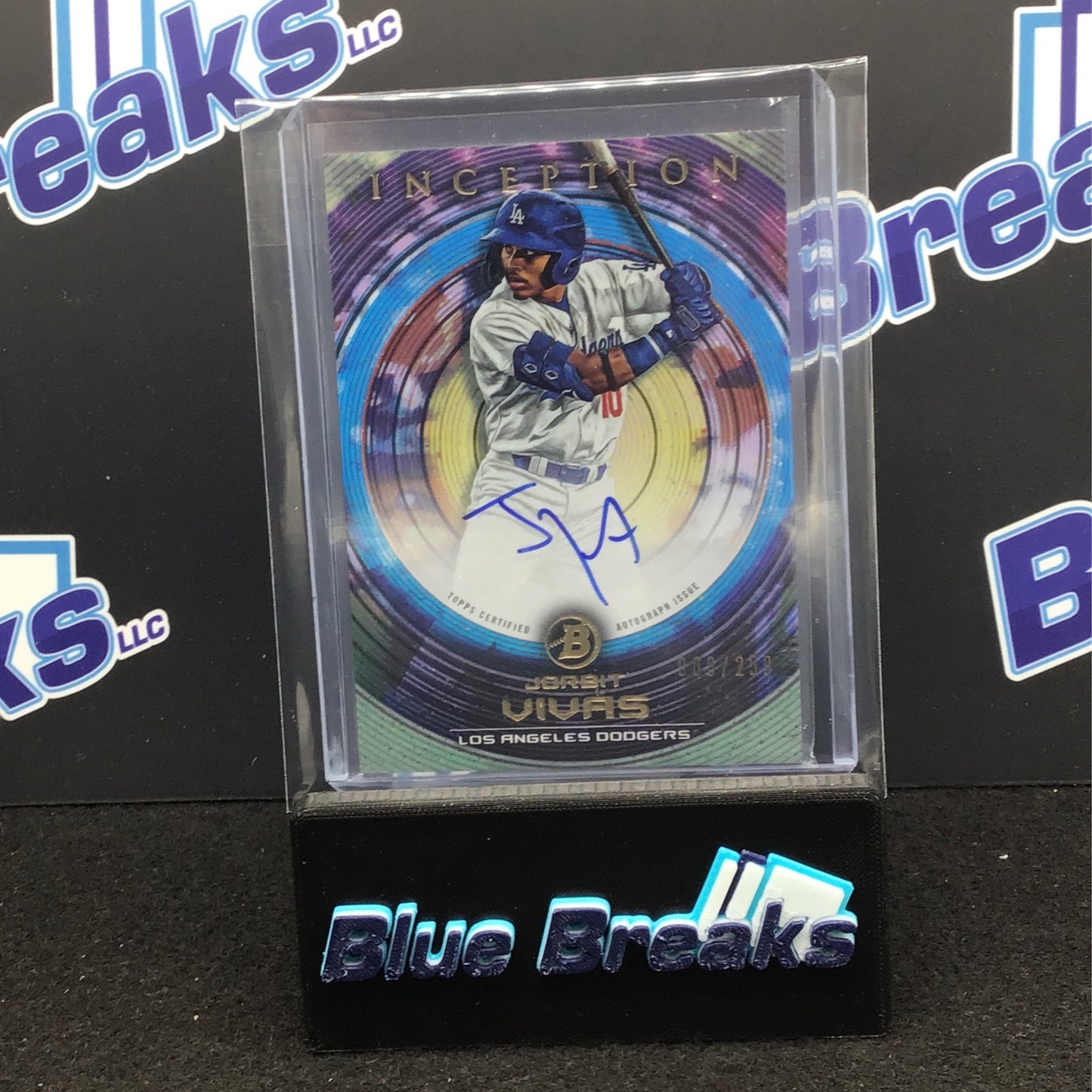 2022 Bowman Inception - Jorbit Vivas - Los Angeles Dodgers - 8/250 - Autograph