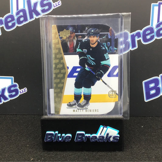 2022-23 Upper Deck Series 1 - Matty Beniers - Rookie - Seattle Kraken - RDT-3