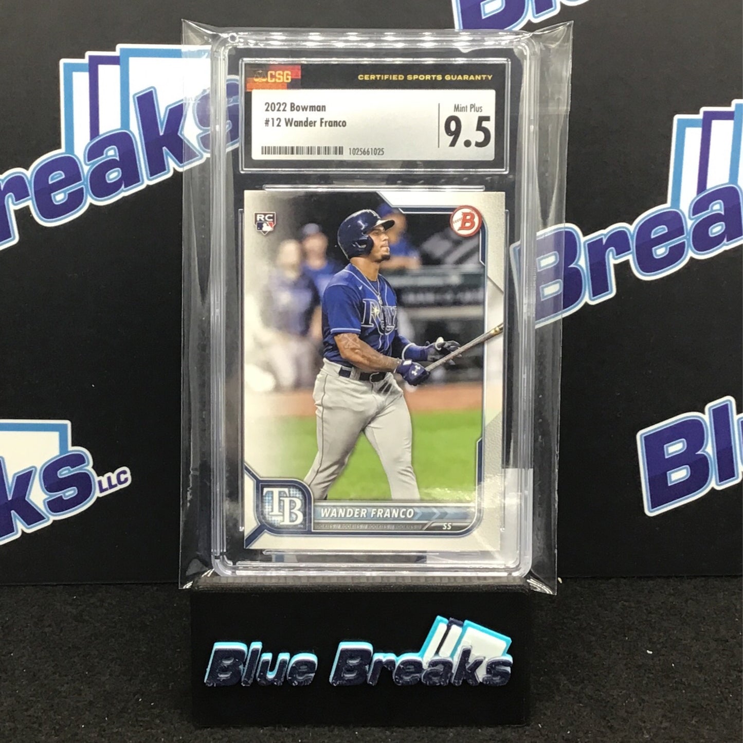 2022 Bowman Wander Franco RC 12 CSG 9.5 Rays