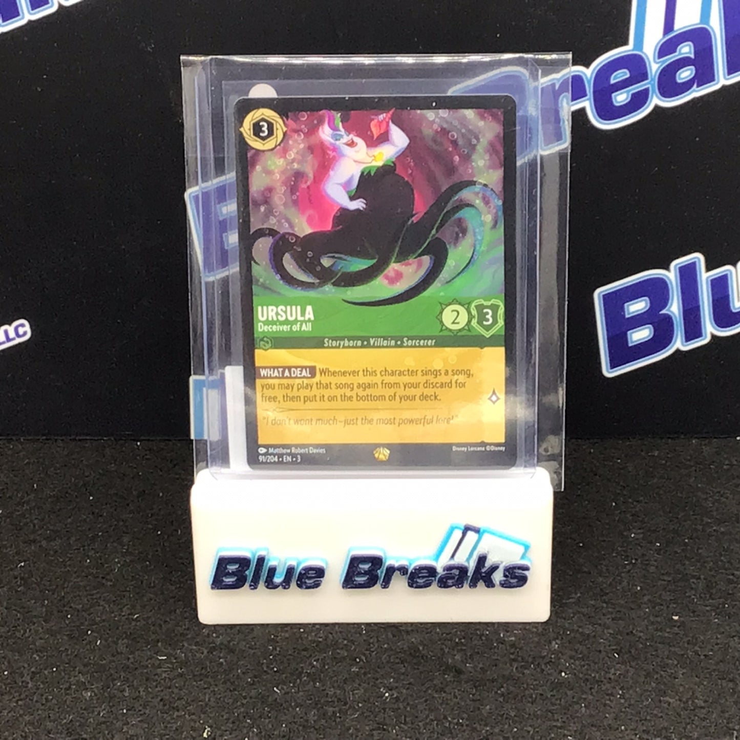 2024 Disney Lorcana Into the Inkland's Ursula Deceiver of All #91/204