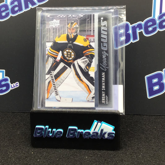 2021-22 Upper Deck Series 1 Young Guns Jeremy Swayman #226 Bruins