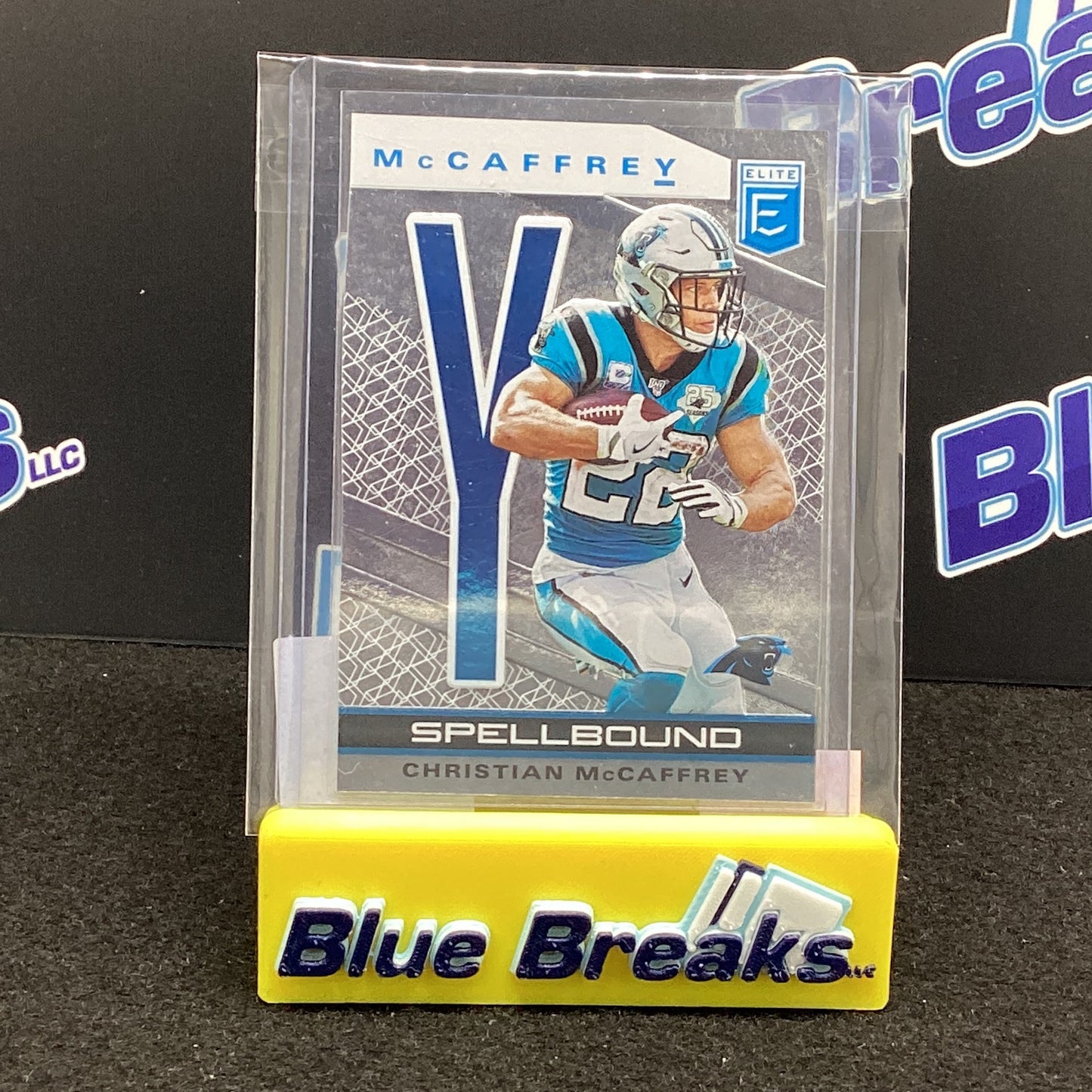 2020 Donruss Elite spellbound “Y” Christian McCaffrey 334/349 #9 Panthers