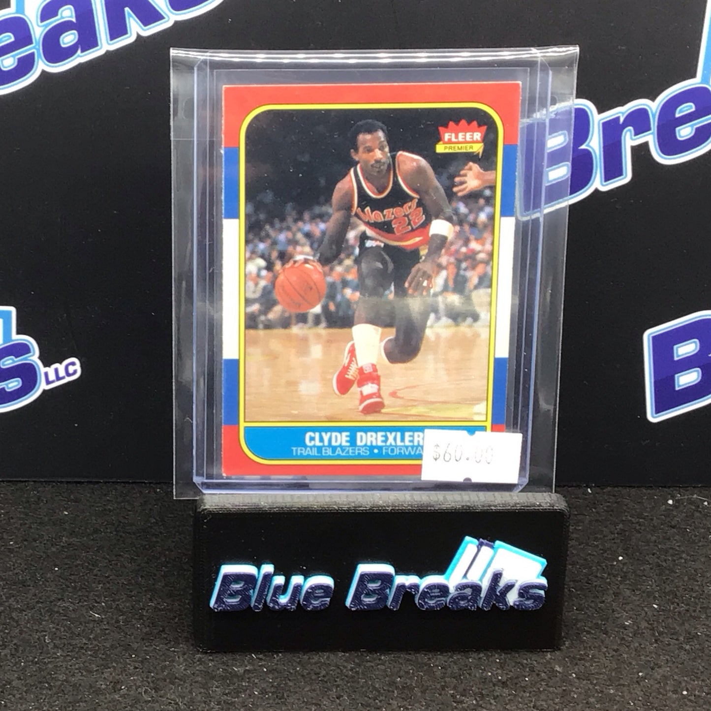 1986 Fleer Clyde Drexler #26 Trailblazers