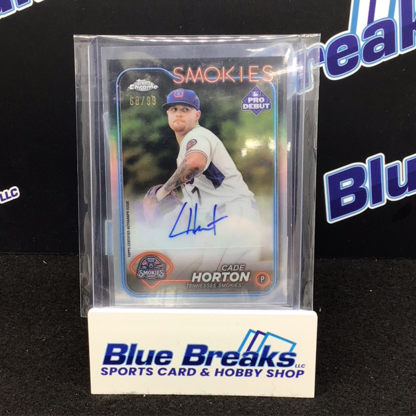 2024 Topps Chrome Pro Debut Cade Horton auto 68/99 #PDC-74 Tennessee Smokies/Chicago Cubs