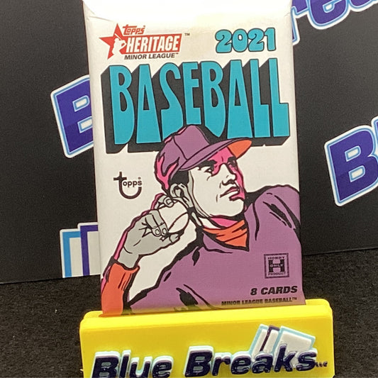 2021 Topps Heritage Minor League pack