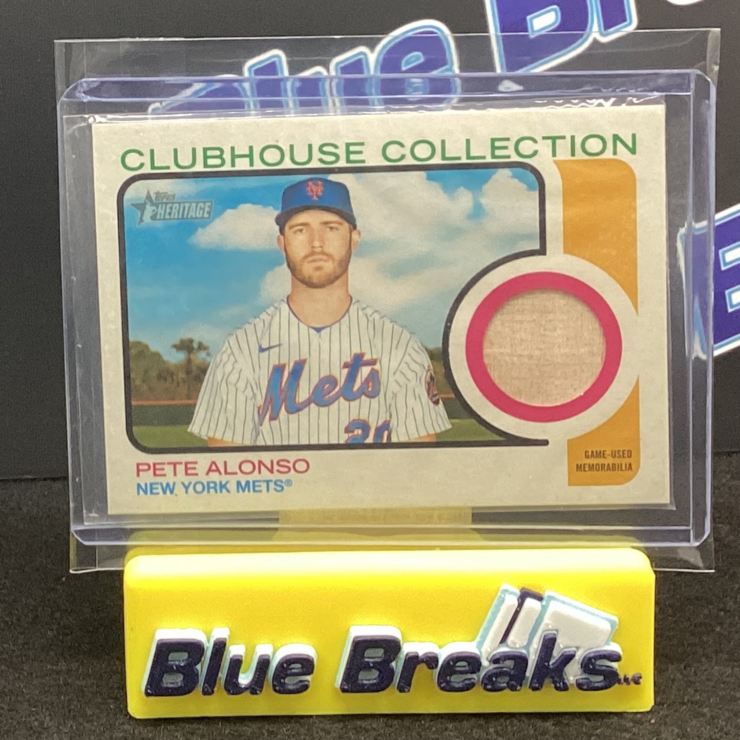 2022 Topps Heritage Clubhouse Collection Pete Alonso relic CC-PA