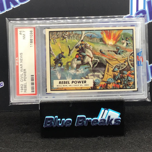 1962 Civil War News - Rebel Power - #4 - PSA 7