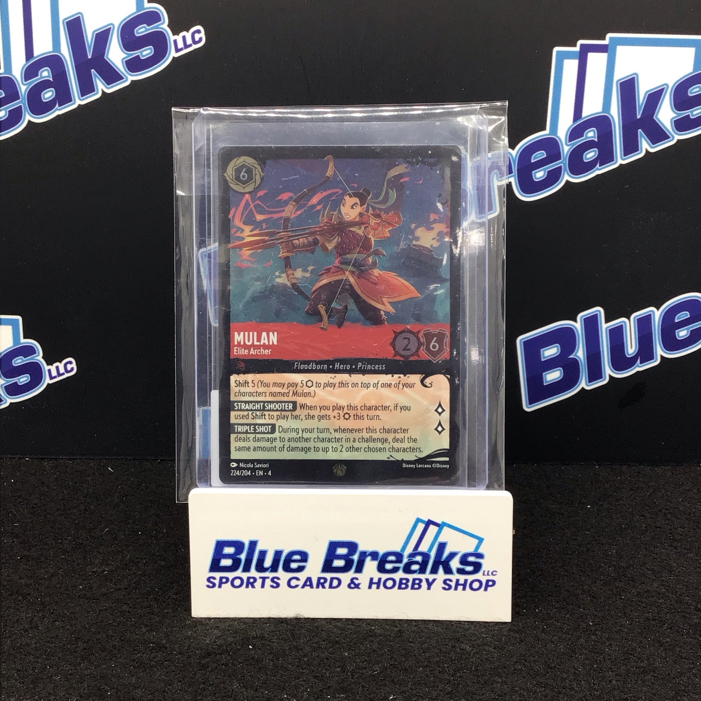 2024 Disney Lorcana Ursula's Return Mulan Elite Archer foil #224/204