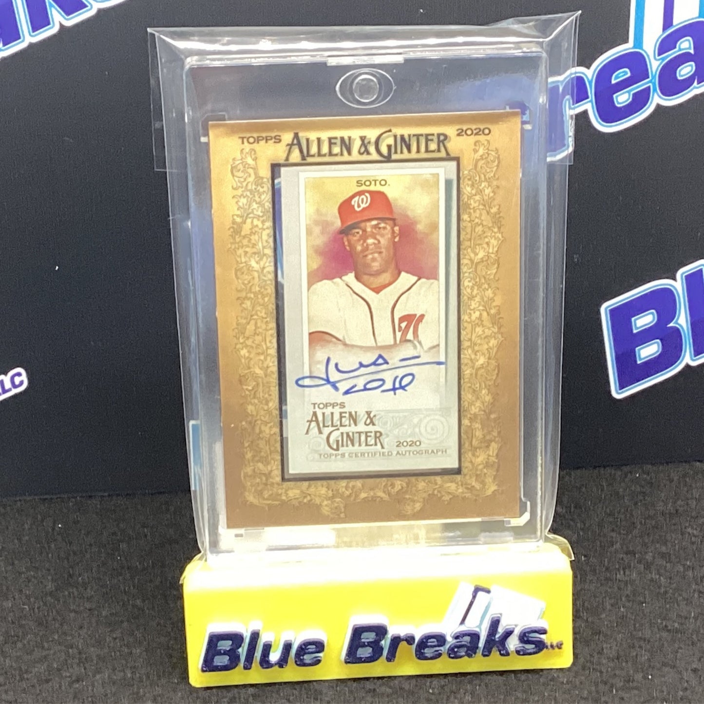 2020 Allen & Ginter Framed Mini - Juan Soto auto