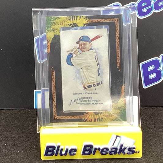 2008 Allen & Ginter Miguel Cabrera Mini Silk 03/10