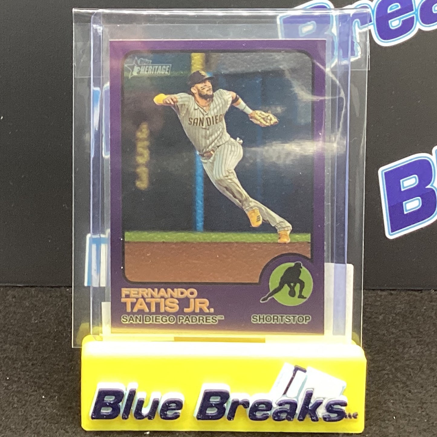 2021 Topps Heritage Purple Chrome Refractor Fernando Tatis Jr 88