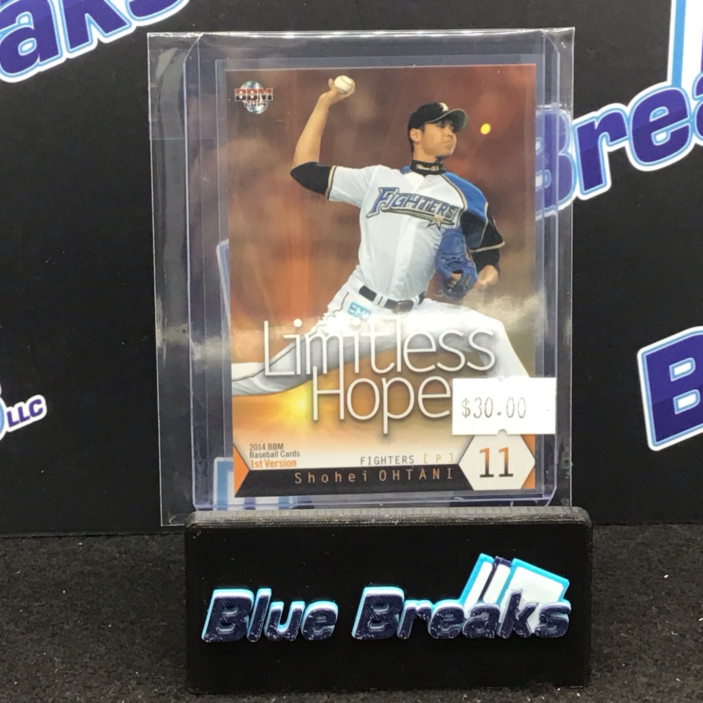 2014 BBM 1st Version Limitless Hope Shohei Ohtani #354 Fighters