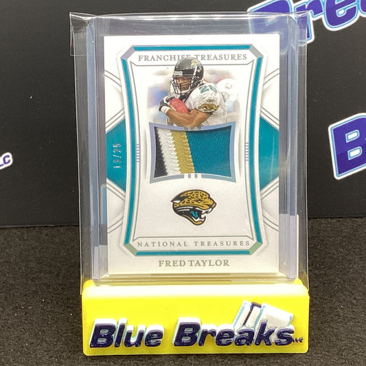 2020 National Treasures Franchise Treasures Fred Taylor 13/25 #FT-FT Jaguars