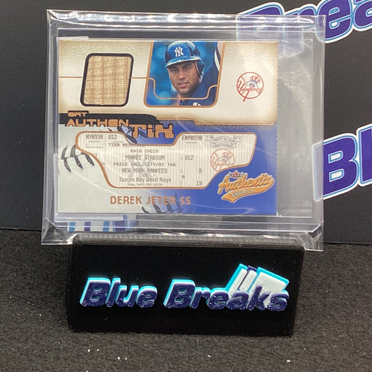2002 Fleer Bat Authentix Derek Jeter BA-DJ2 Ripped