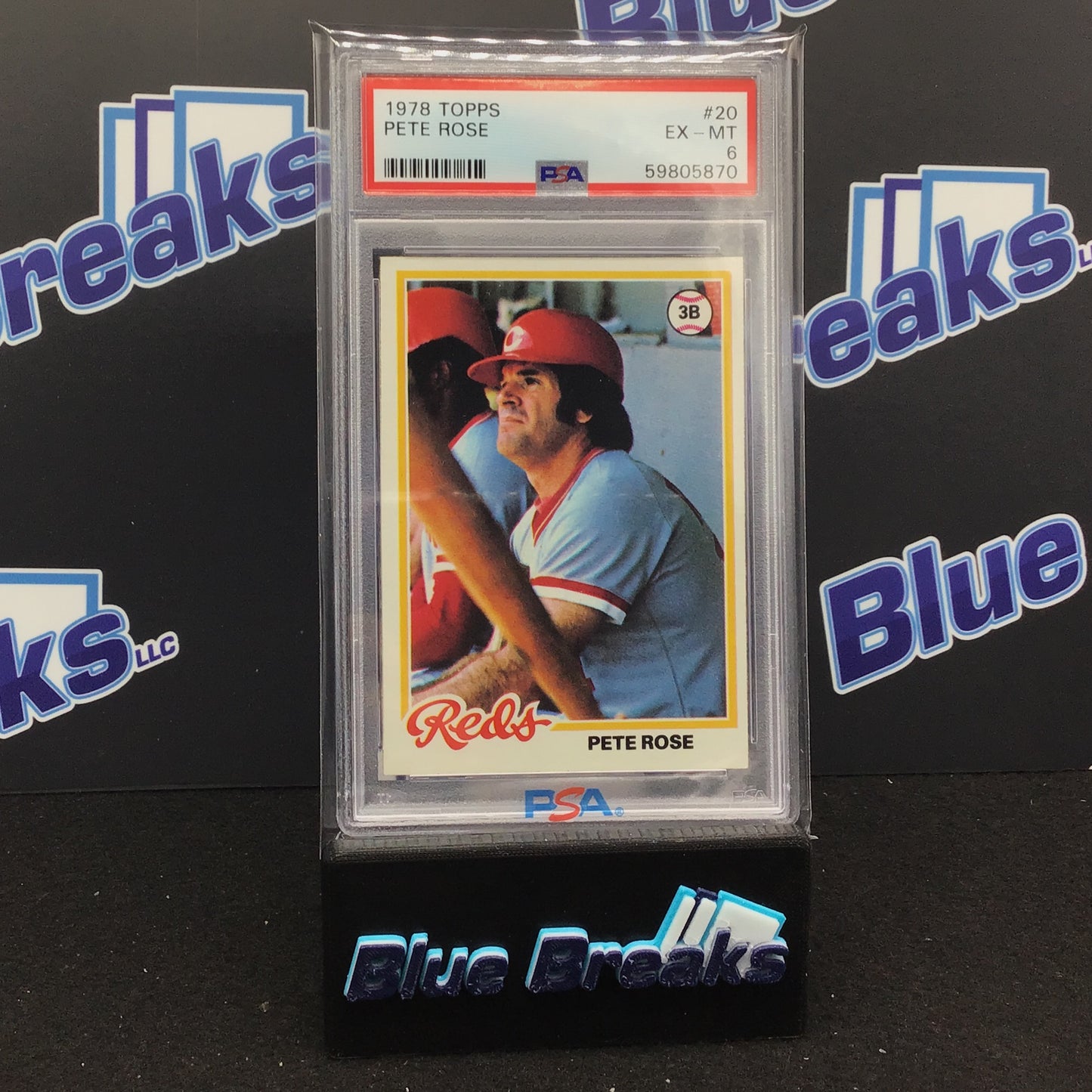 1978 Topps - Pete Rose - Cincinnati Reds - PSA 6