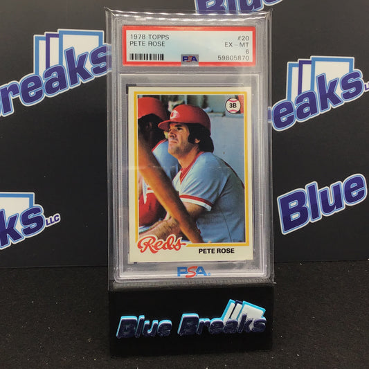 1978 Topps - Pete Rose - Cincinnati Reds - PSA 6