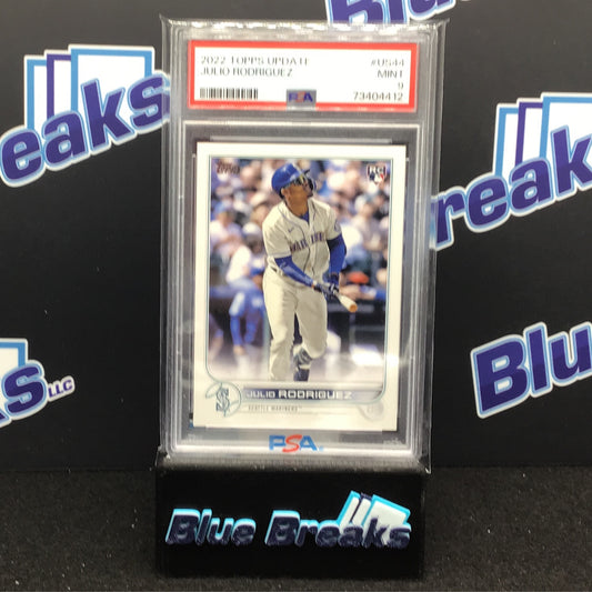 2022 Topps Update Julio Rodriguez #US44 PSA 9 Mariners