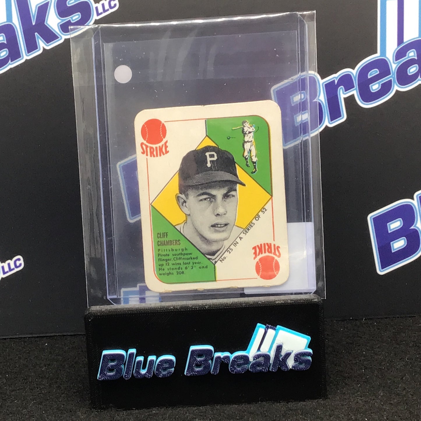 1951 Topps Red Back Cliff Chambers #25 Pirates