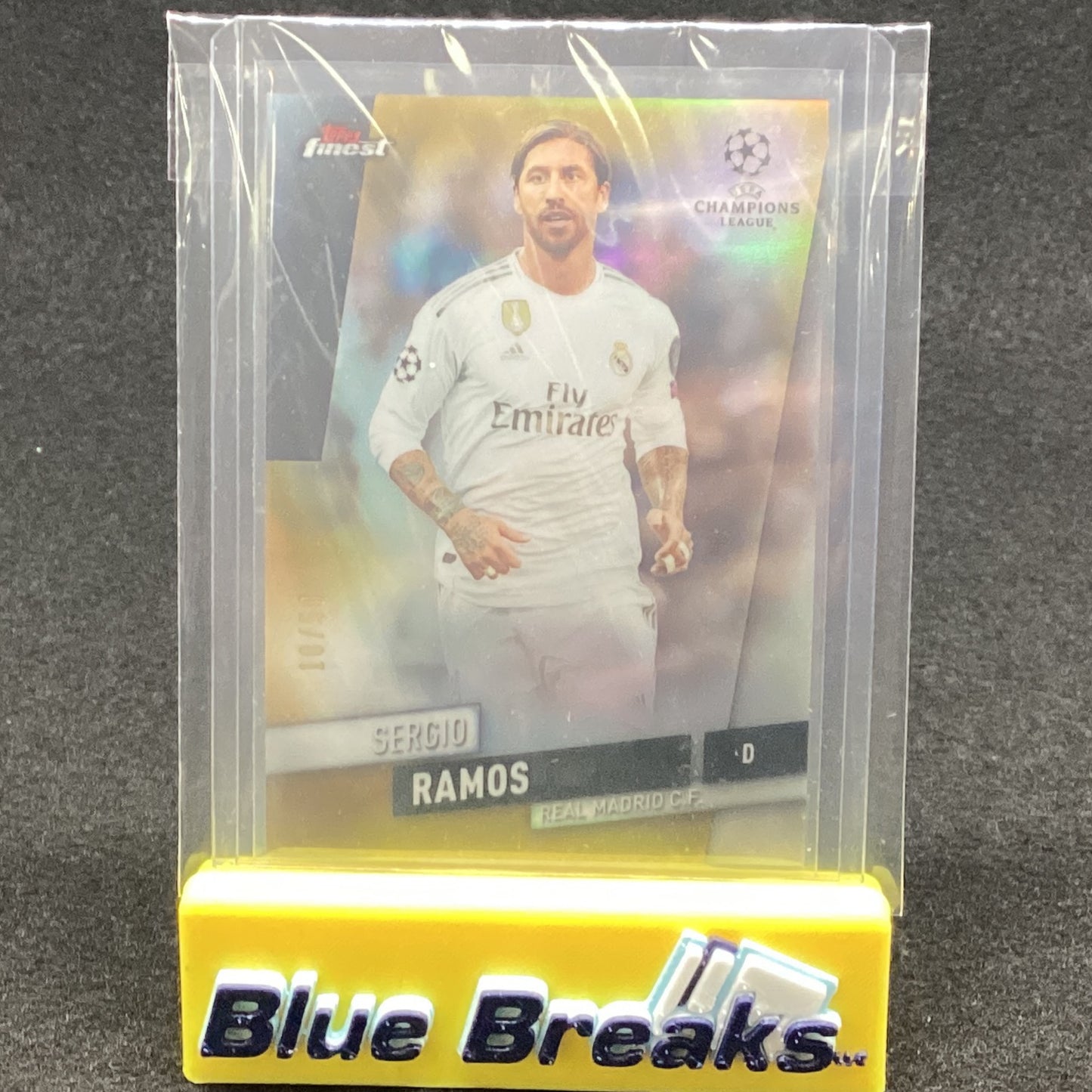 2020 Topps Finest Champions League Sergio Ramos 10/50
