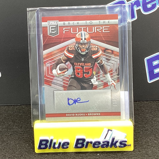 2019 Panini Donruss Elite Back to the Future Daivd Njoku auto 11/99 #BFS-DN Browns