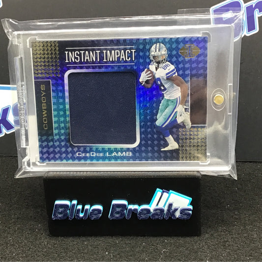 2020 Panini Illusions Instant Impact CeeDee Lamb relic #II14 Cowboys