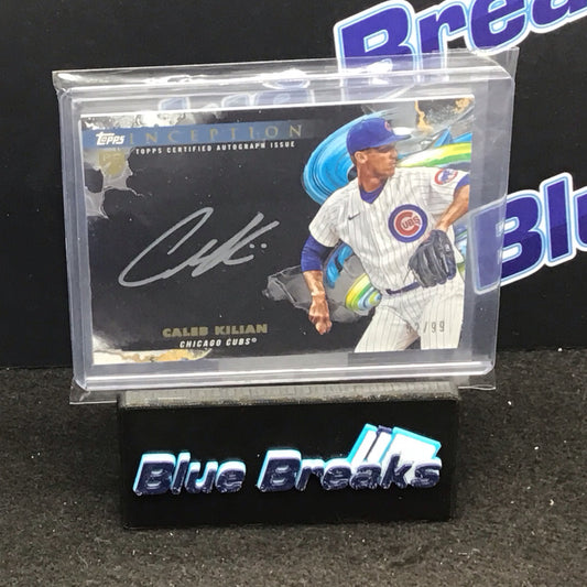 2023 Topps Inception Silver Signings Caleb Kilian 52/99 #ISS-CK Cubs