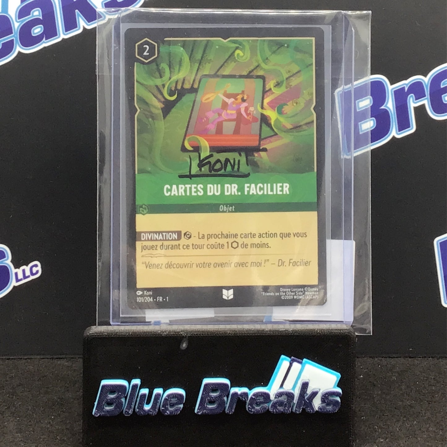 2023 Disney Lorcana Cartes du Dr. Facilier 101/204 artist autographed