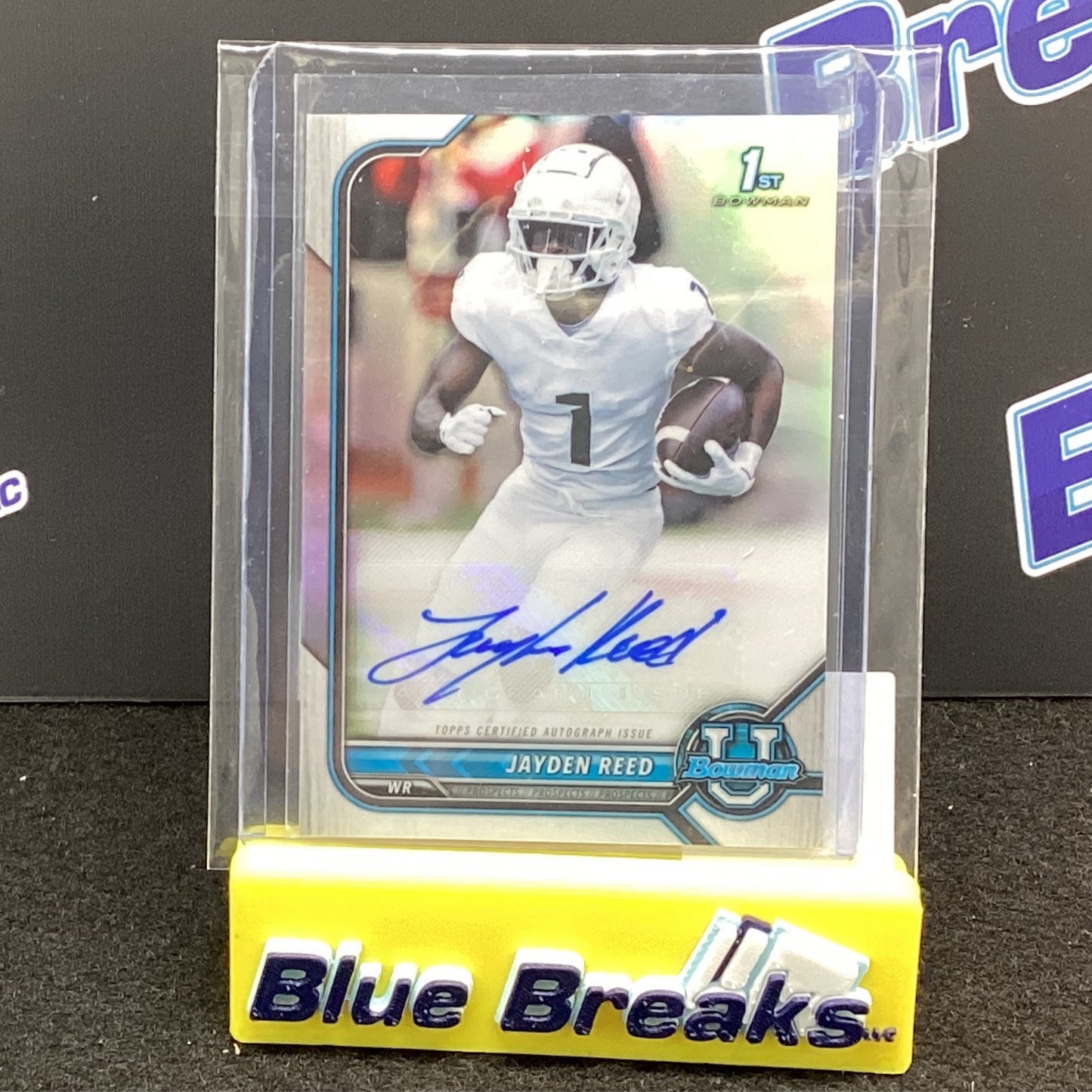 2022 Topps Bowman U 1st Bowman Chrome Jayden Reed auto BCPA-JRE