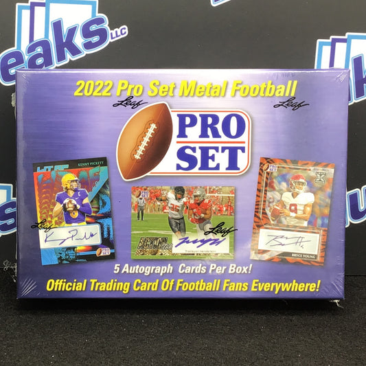 2022 Pro Set Metal Football