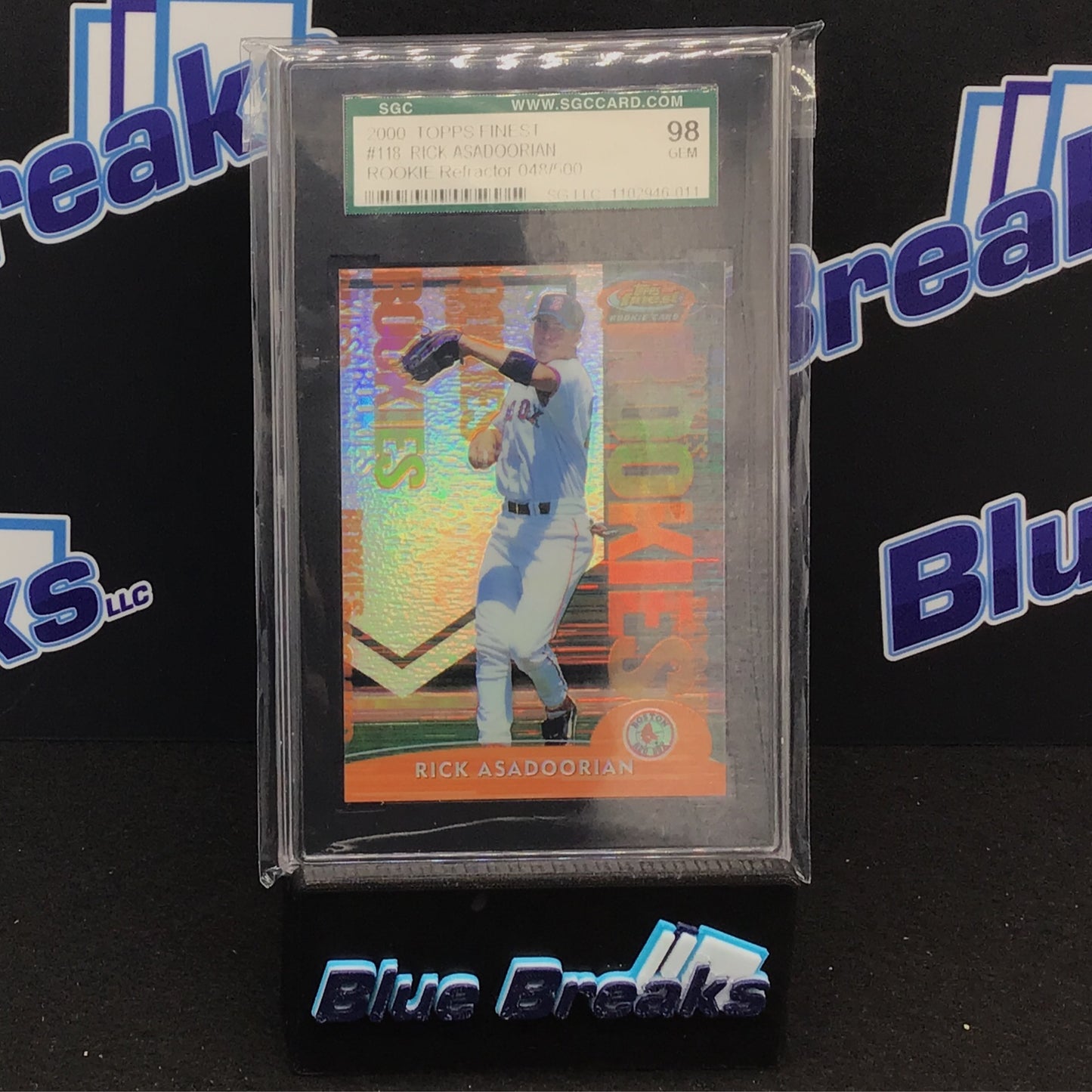 2000 Topps Finest - Rick Asadoorian - Rookie Refractor - 48/500