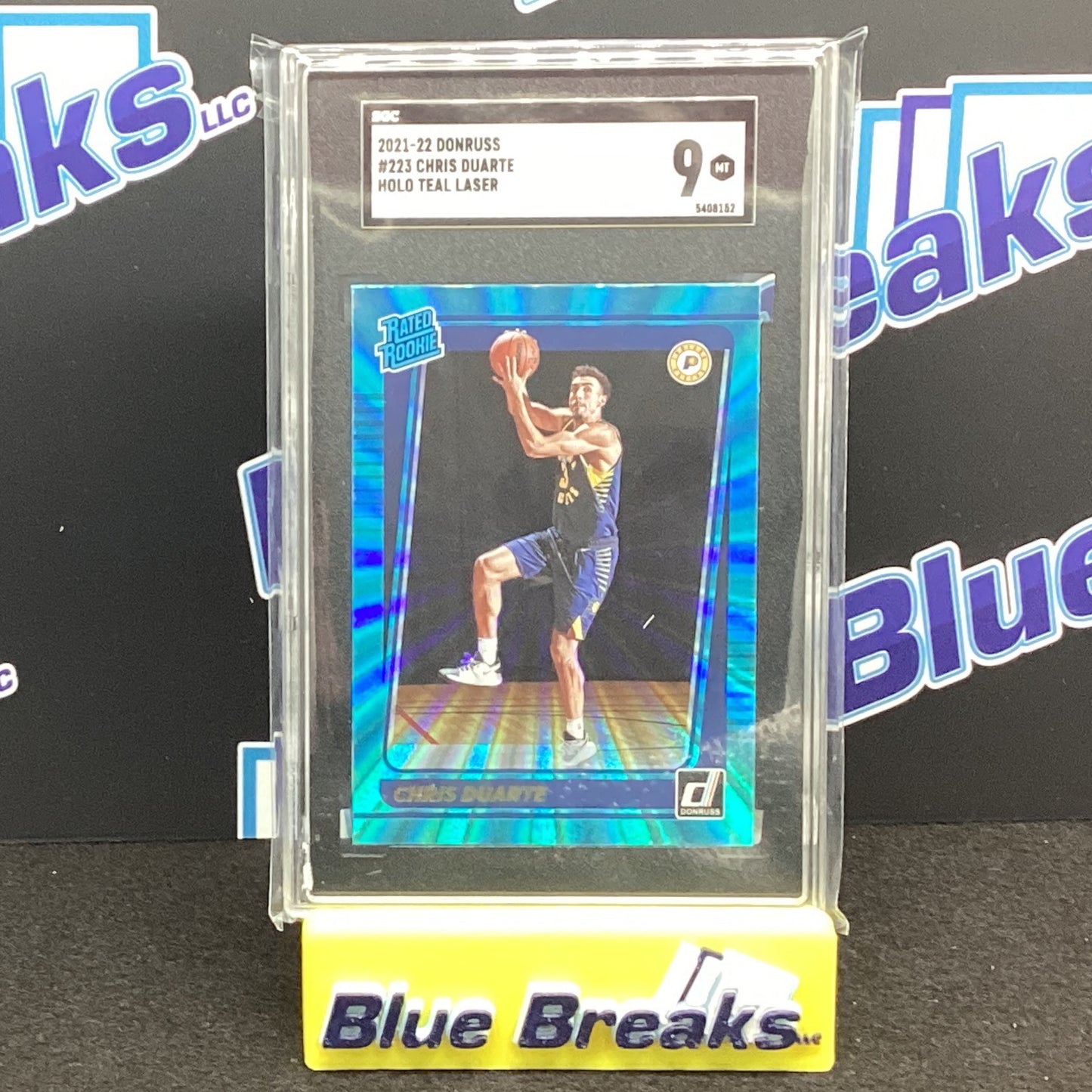 2021-22 Donruss - Chris Duarte Holo Teal Laser SGC 9