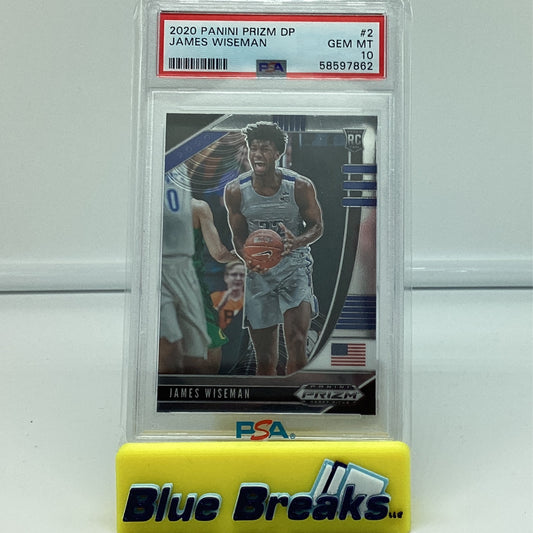 2020 Panini Prizm Dp - James Wiseman Gem 10