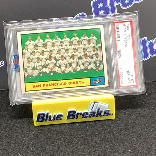 1961 Topps Giants Team PSA NM-MT8