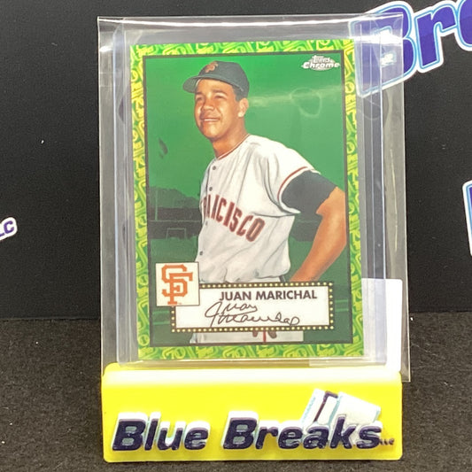 2021 Topps Chrome Green Juan Marichal 48/99