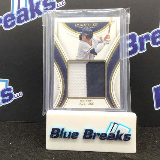 2023 Immaculate - Panini - Jace Jung - Detroit Tigers - 4/25 - MM-JJ