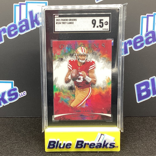 2021 Panini Origins - #104 Trey Lance - Hobby Exclusive SGC 9.5 - San Francisco 49ers