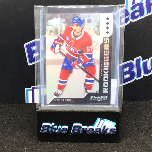 2023-24 Upper Deck Black Diamond Rookie Gems Foil Sean Farrell 27/99 #RRG-SF Canadiens