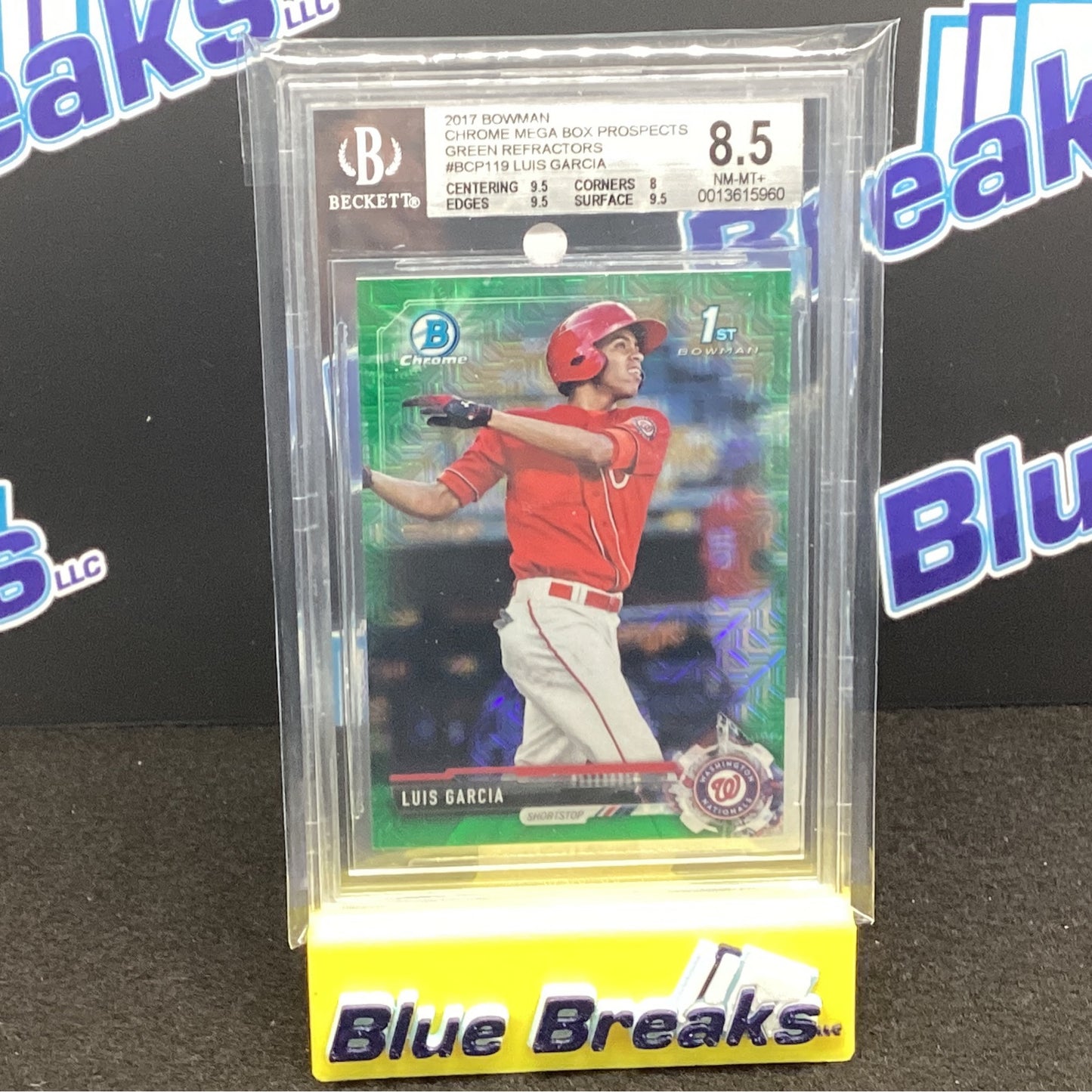 2017 Bowman Chrome Mega - Luis Garcia - Green 17/99