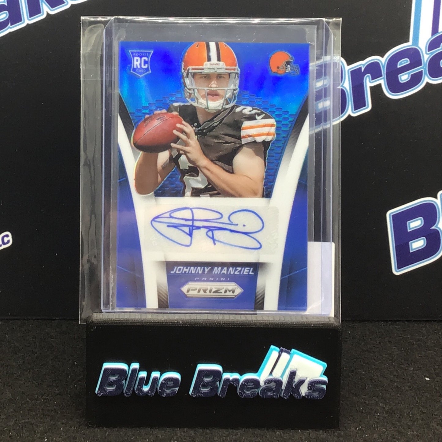 2014 Panini Prizm Blue Johnny Manziel auto 03/30 #AR-JF Browns