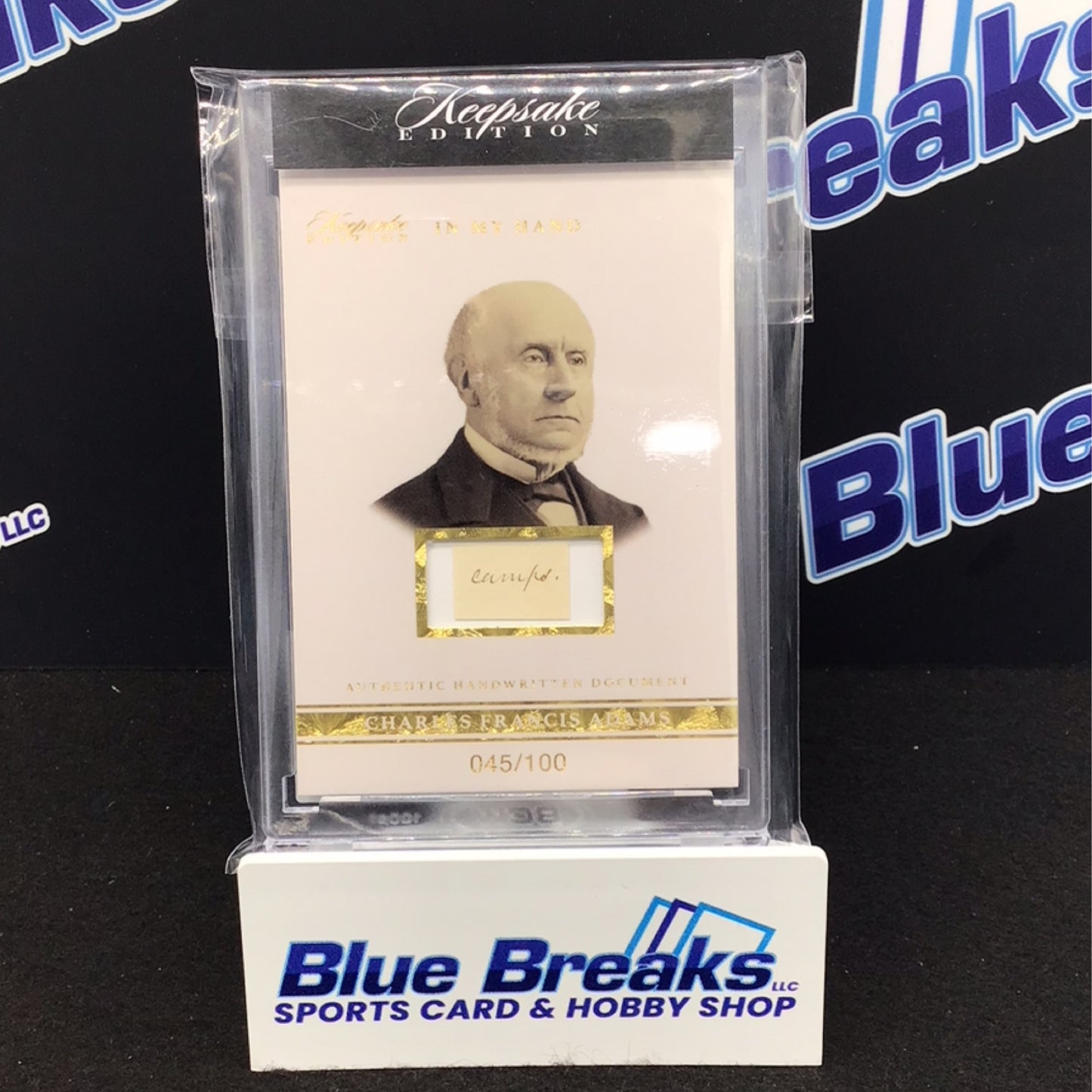 2024 Keepsake Edtion In My Hand Charles Francis Adams handwritten relic 045/100 #23