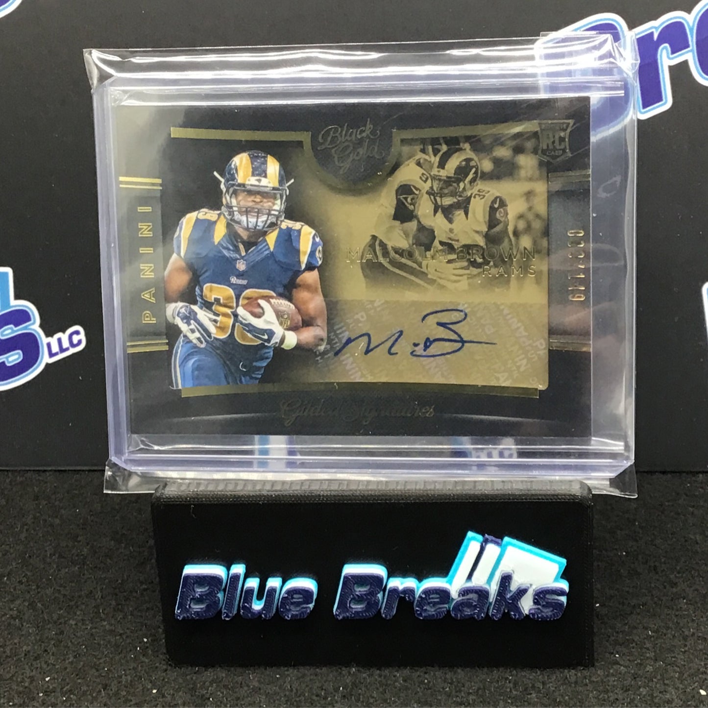 2015 Panini - Black Gold Football - Malcolm Brown - St Louis Rams - 83/149