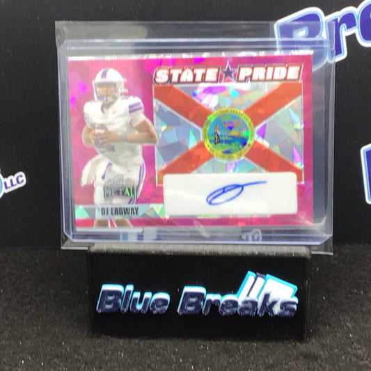 2024 Leaf Metal State Pride magenta cracked ice DJ Lagway 4/5#SP-DJL