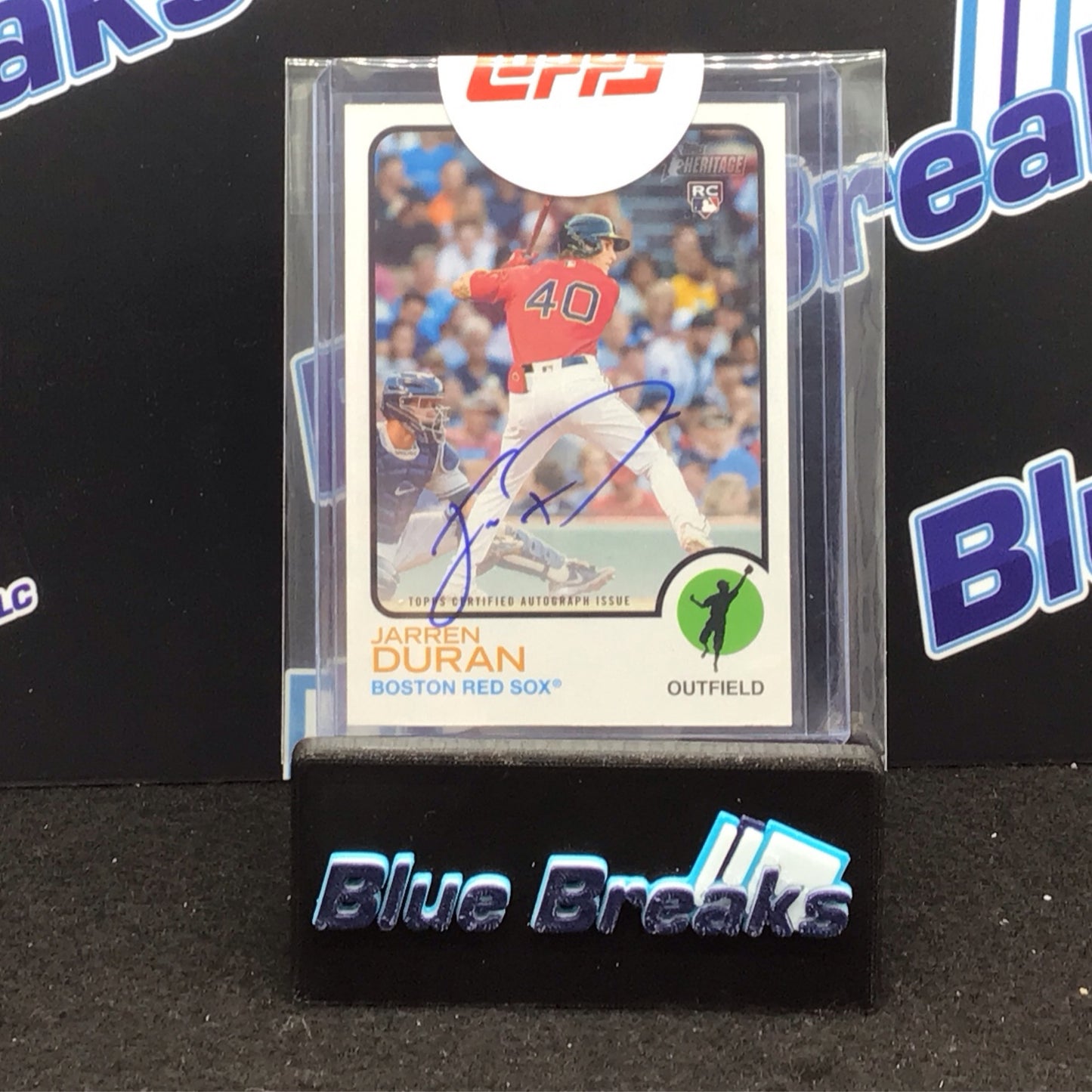 2022 Topps Heritage Jarren Duran auto RC #ROA-JD Red Sox