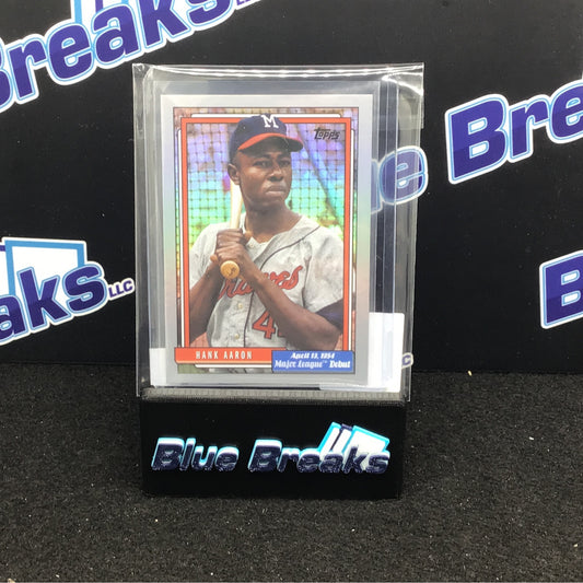 2022 Topps Archives 1992 Redux Hank Aaron 36/50 #380 Braves