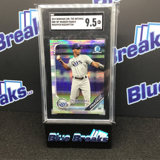 2019 Bowman Chrome The National Wrapper Redemption Wander Franco #BNR-WF SGC 9.5 Rays