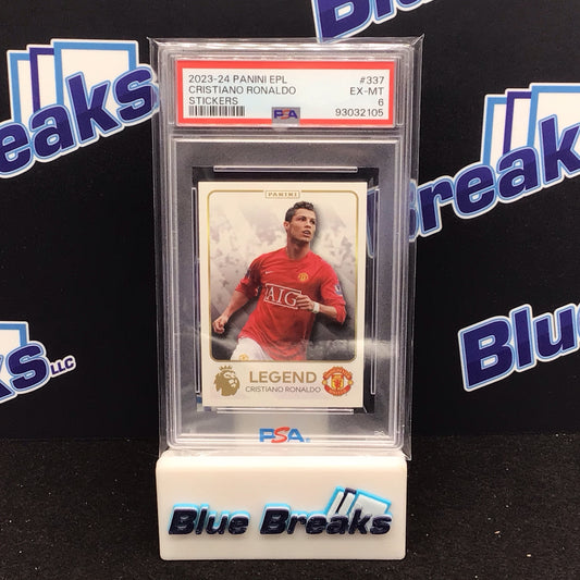 2023-24 Panini EPL Stickers Cristiano Ronaldo #337 PSA 6 Manchester United