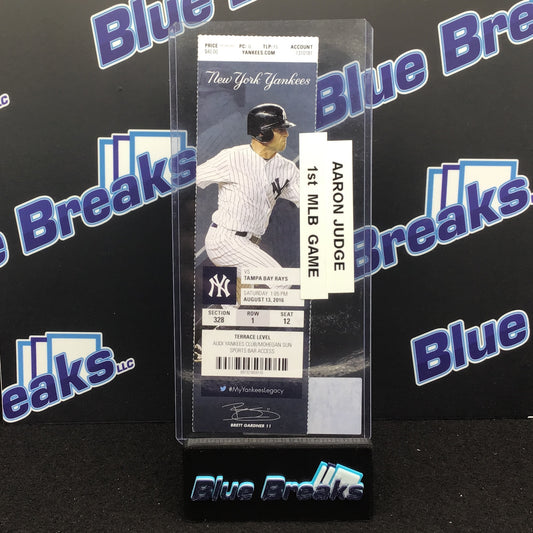 Aaron Judge 1st MLB game ticket