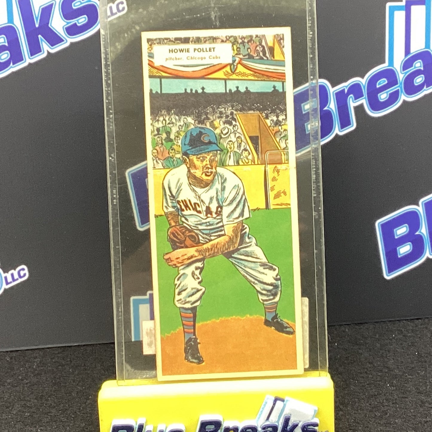 1955 Topps Baseball Double Header Howie Pollet Ernie Banks